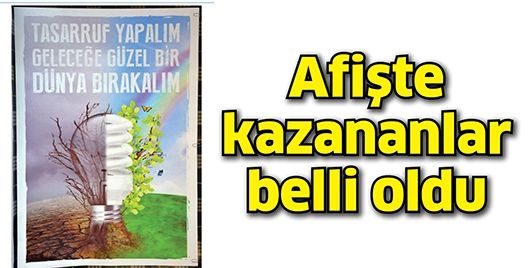 AFİŞTE KAZANANLAR BELLİ