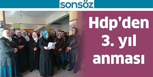 HDP’DEN 3. YIL ANMASI