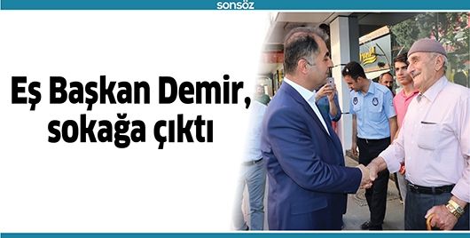 Eş Başkan Demir, sokağa çıktı