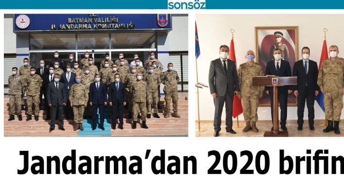 JANDARMA’DAN 2020 BRİFİNGİ