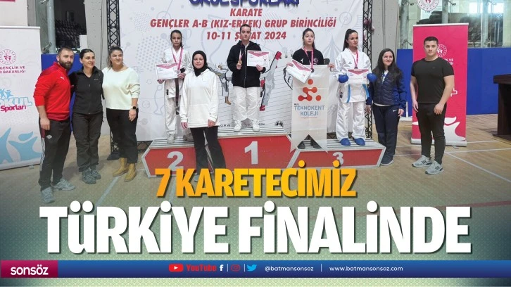 7 karetecimiz Türkiye finalinde