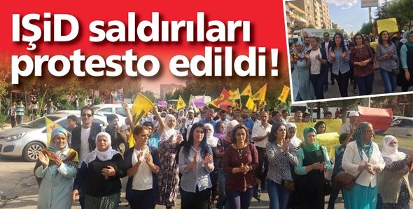 IŞİD SALDIRILARI PROTESTO EDİLDİ…