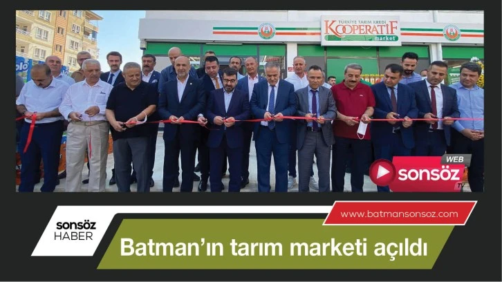 Batman’ın tarım marketi açıldı