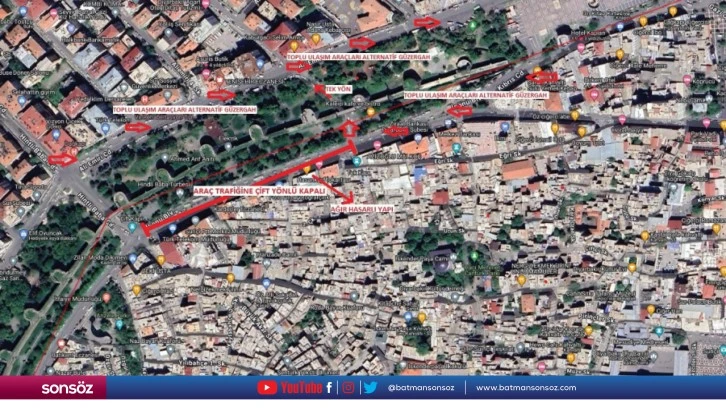 Diyarbakır'da İnönü Bulvarı'nın belirli bir kısmı trafiğe kapatılacak