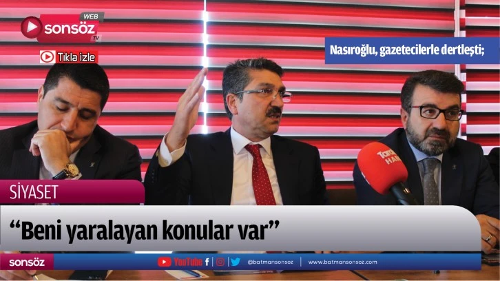 Nasıroğlu, gazetecilerle dertleşti;