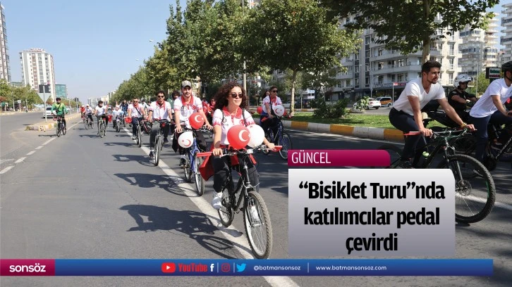 "Bisiklet Turu"nda katılımcılar pedal çevirdi