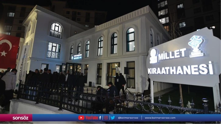 Şırnak'ta "Millet Kıraathanesi" düzenlenen törenle açıldı