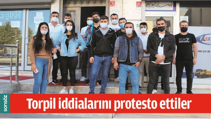 TORPİL İDDİALARINI PROTESTO ETTİLER
