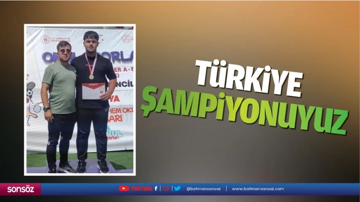 Türkiye şampiyonuyuz
