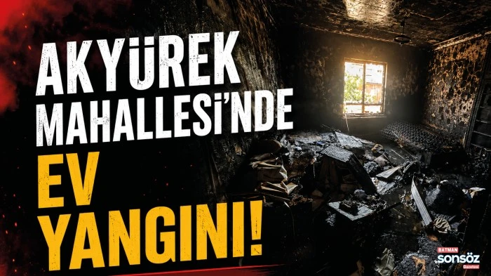 Aky&uuml;rek Mahallesi&rsquo;nde ev yangını!