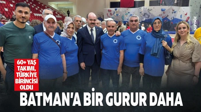 Batman&rsquo;a bir gurur daha: 60+ yaş takımı, T&uuml;rkiye birincisi oldu