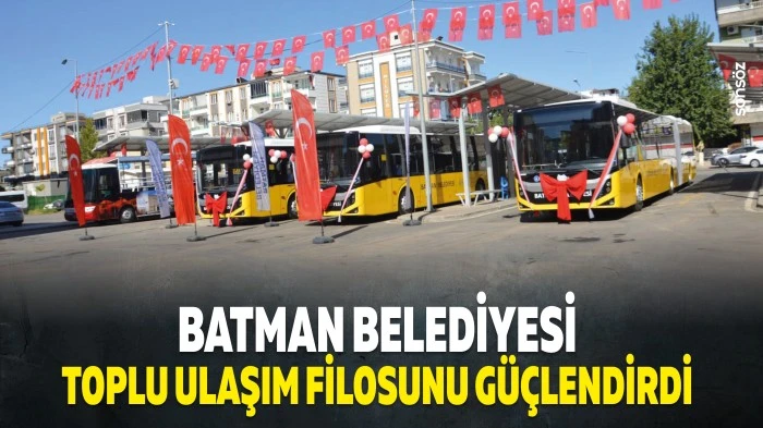 Batman Belediyesi toplu ulaşım filosunu g&uuml;&ccedil;lendirdi