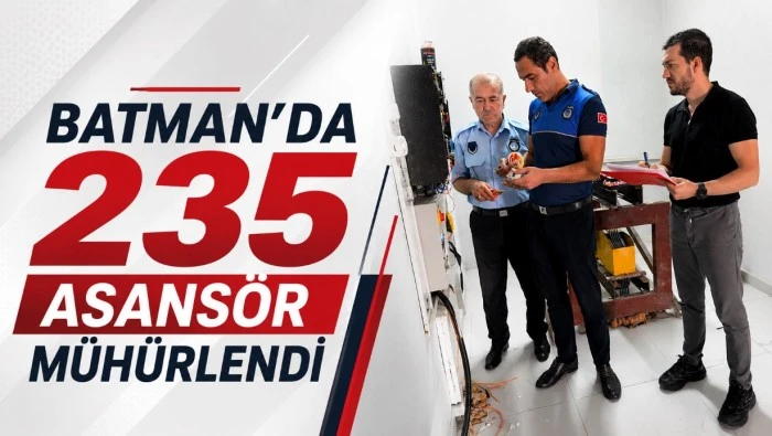 Batman&rsquo;da 235 asans&ouml;r m&uuml;h&uuml;rlendi