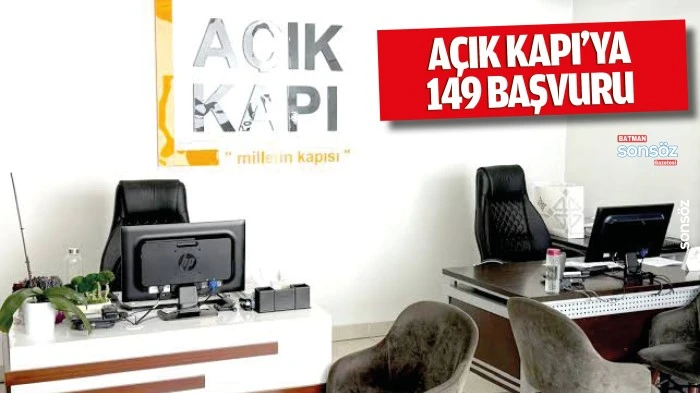 Batman&rsquo;da A&ccedil;ık Kapı&rsquo;ya 149 başvuru