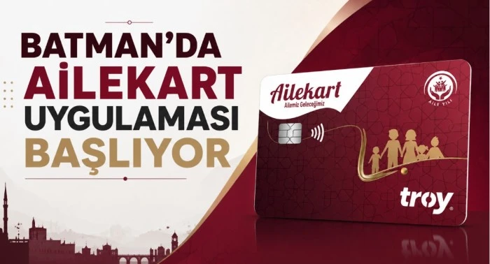 Batman&rsquo;da AileKart uygulaması başlıyor