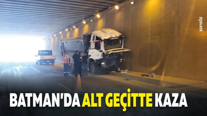 Batman&rsquo;da alt ge&ccedil;itte kaza