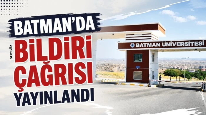 Batman&rsquo;da bildiri &ccedil;ağrısı yayınlandı