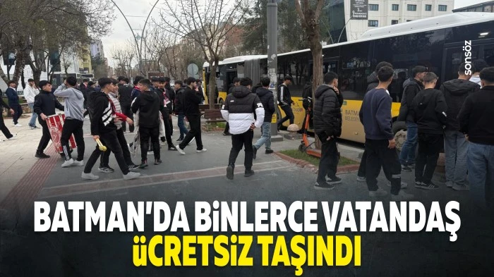 Batman&rsquo;da binlerce vatandaş &uuml;cretsiz taşındı