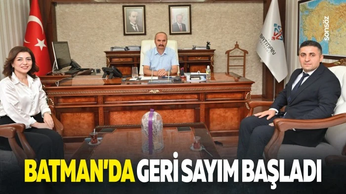 Batman&rsquo;da geri sayım başladı