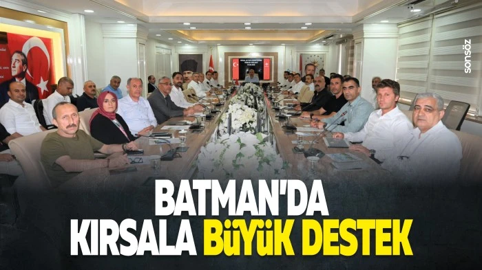 Batman&rsquo;da kırsala b&uuml;y&uuml;k destek