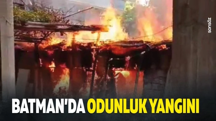 Batman&rsquo;da odunluk yangını