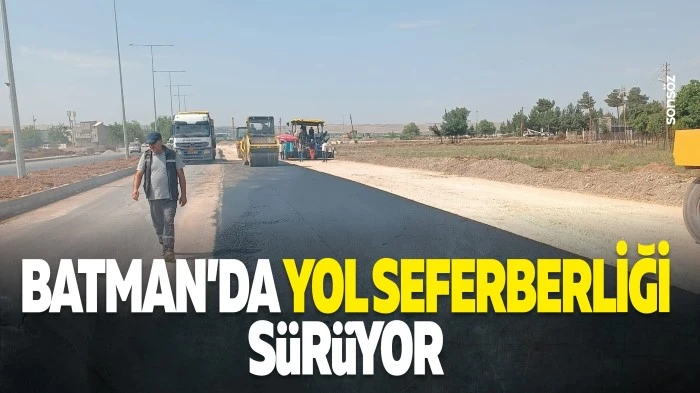 Batman&rsquo;da yol seferberliği s&uuml;r&uuml;yor