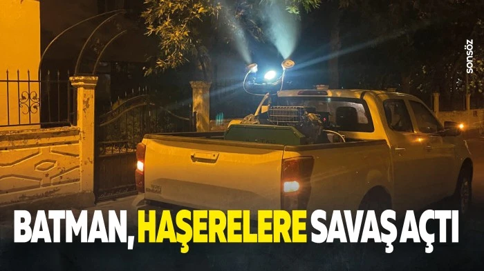 Batman, haşerelere savaş a&ccedil;tı