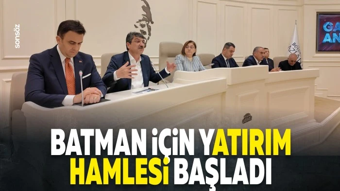 Batman i&ccedil;in yatırım hamlesi başladı