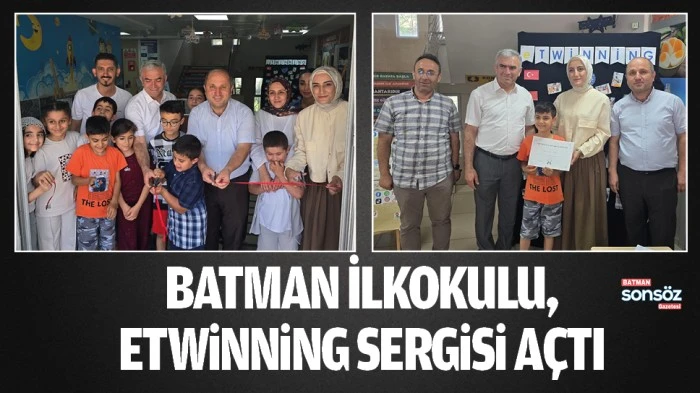 Batman İlkokulu, eTwinning sergisi a&ccedil;tı