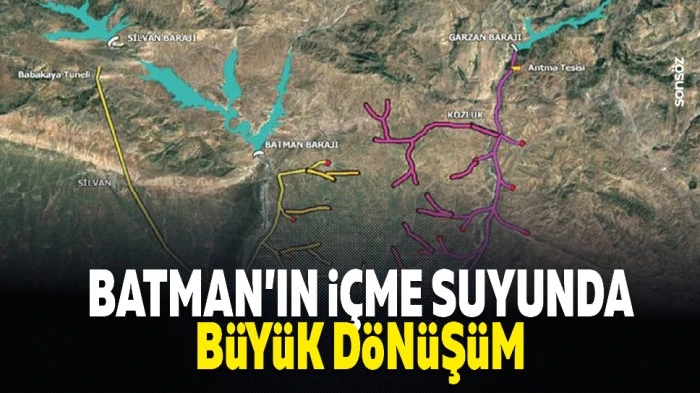 Batman&rsquo;ın i&ccedil;me suyunda b&uuml;y&uuml;k d&ouml;n&uuml;ş&uuml;m