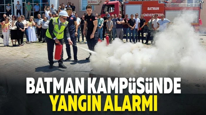 Batman Kamp&uuml;s&uuml;nde yangın alarmı
