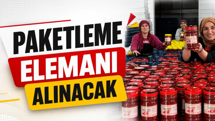 Paketleme elemanı alınacak