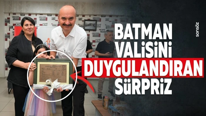 Batman Valisini duygulandıran s&uuml;rpriz
