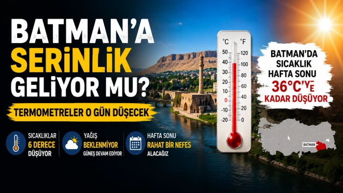 Batman&rsquo;a Serinlik Geliyor mu? Sıcaklık 6 Derece D&uuml;şecek