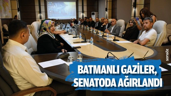 Batmanlı Gaziler, senatoda ağırlandı