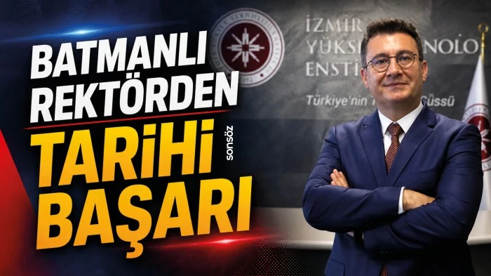 Batmanlı Rekt&ouml;rden tarihi başarı