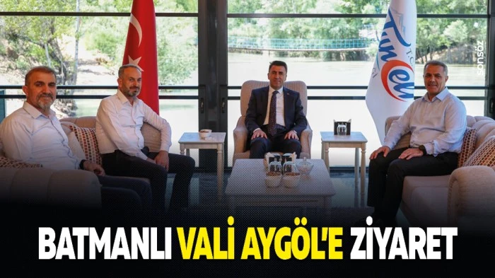 Batmanlı Vali Ayg&ouml;l&rsquo;e ziyaret