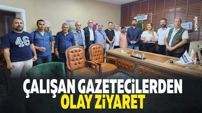 &Ccedil;alışan Gazetecilerden Olay ziyaret