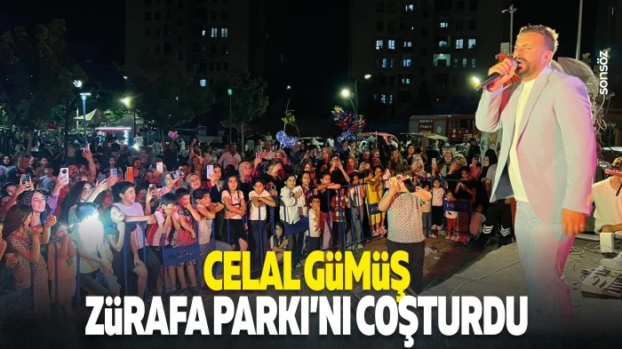 Celal G&uuml;m&uuml;ş, Z&uuml;rafa Parkı&rsquo;nı coşturdu