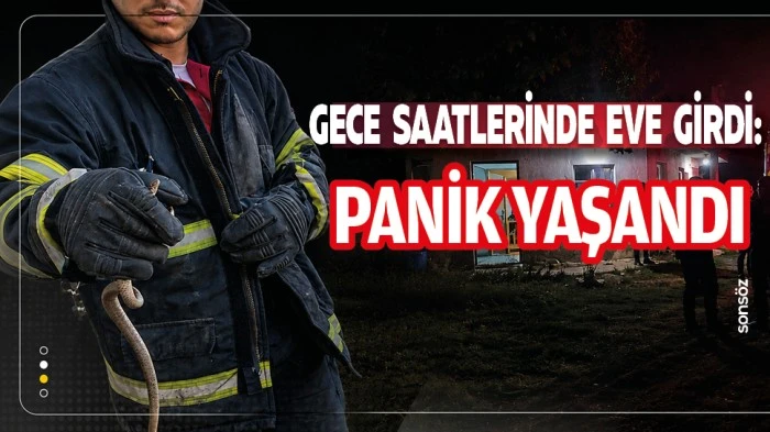 Gece saatlerinde eve girdi: panik yaşandı