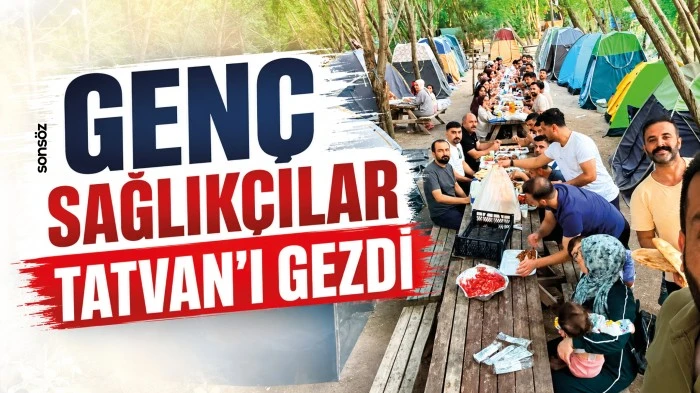 Gen&ccedil; sağlık&ccedil;ılar Tatvan&rsquo;ı gezdi