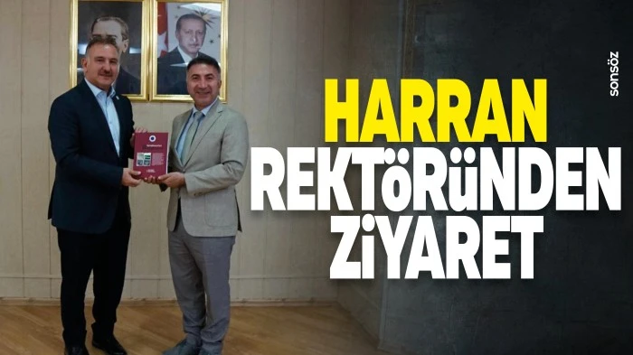 Harran Rekt&ouml;r&uuml;nden ziyaret
