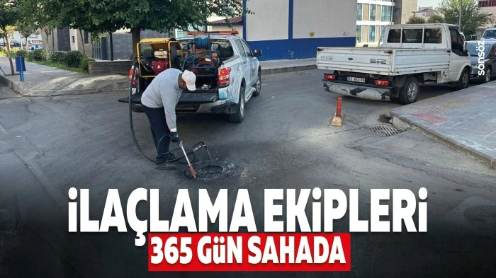 İla&ccedil;lama Ekipleri 365 g&uuml;n sahada