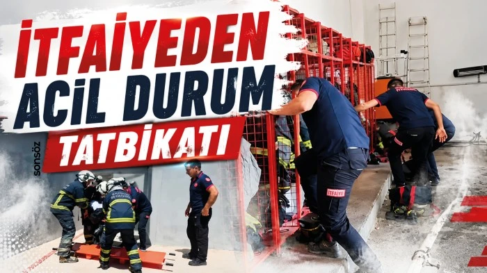 İtfaiyeden acil durum tatbikatı