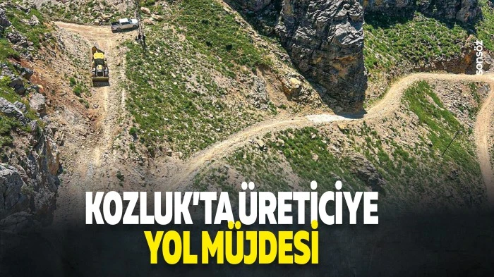 Kozluk&rsquo;ta &uuml;reticiye yol m&uuml;jdesi