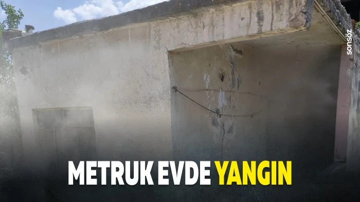 Metruk evde yangın