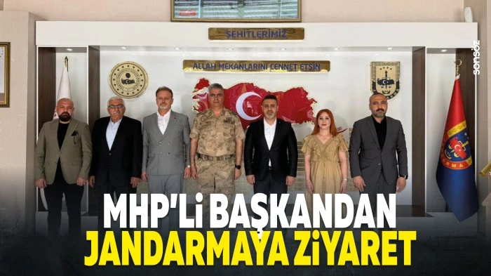 MHP&rsquo;li Başkandan jandarmaya ziyaret