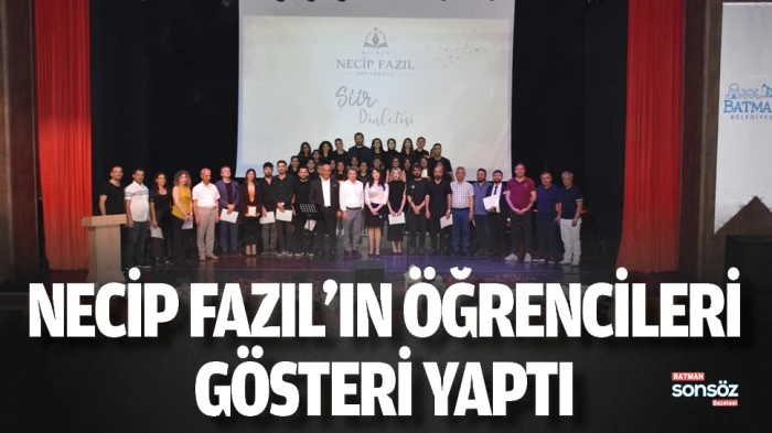 Necip Fazıl&rsquo;ın &ouml;ğrencileri g&ouml;steri yaptı