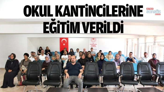Okul kantincilerine eğitim verildi 