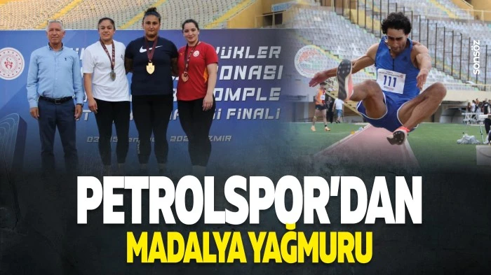 Petrolspor&rsquo;dan madalya yağmuru: 3 altın, 1 g&uuml;m&uuml;ş, 5 bronz